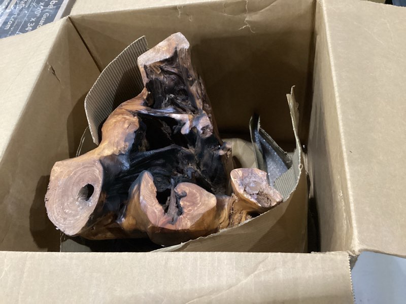 Condition photo showing Good Condition for welland natural cedar stump stool, 14" end table, live edge side table, plant stand, small nightstand, mushroom stool for living room, bedroom, patio, garden