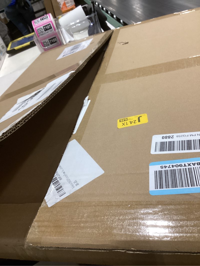 Condition photo showing New/Like New for 19x25 picture frame for wall display, 19x25 black picture frame with shatter resistant plexiglass, stable and sturdy 19 x 25 poster frame for wall display, handpicked gift collection, 1 pack