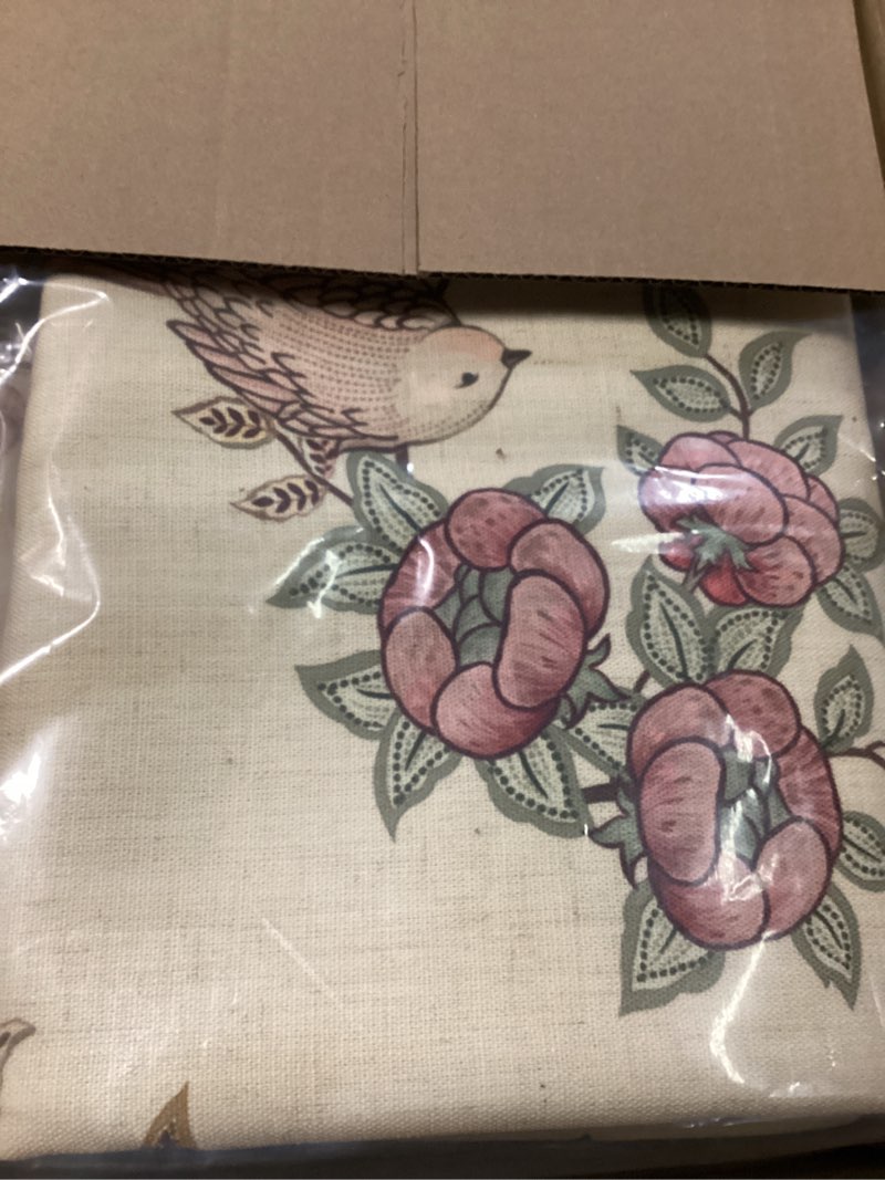 Condition photo showing New/Like New for patdrea vintage french country floral birds linen curtains,79 inch long 2 panels set semi sheer curtain with grommets,print toile curtains suitable for kitchen,living room,bedroom,65"*79" kulom 65"w x 79"l (pack of 2)