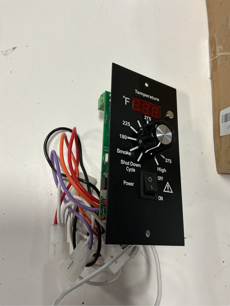Condition photo showing As Is for digital thermostat controller, led display temperature control panel barbecue grill replacement part, replacement thermostat kit parts digital pro controller for all traeger ah-038-f
