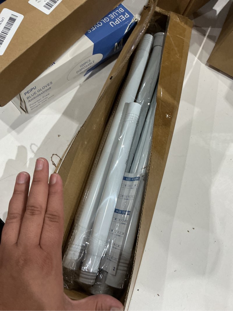 Condition photo showing Good Condition for 32–72 inch spring tension curtain rod, adjustable tension rod no drilling, rust-resistant stainless steel curtain rod for windows, doorway, kitchen, closet, white white 32"-72"-1p