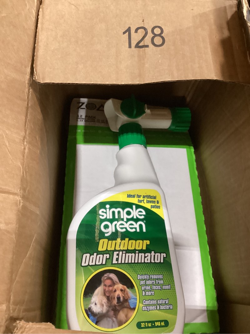 Condition photo showing Good Condition for simple green outdoor odor eliminator for pets, dogs, ideal for artificial grass & patio (32 oz hose end sprayer & 1 gallon refill)