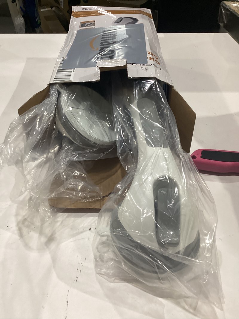 Condition photo showing New/Like New for leverloc grab bars for bathtubs and showers 2 pack suction grab bar, heavy duty 12 inch shower handle removable bath handrails for seniors and elderly, bathroom safety grip no drilling waterproof grey 12.2" 2 set gray