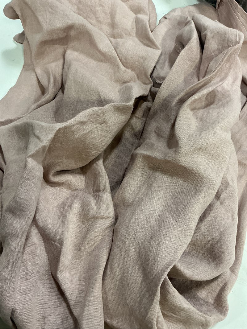 Condition photo showing Good Condition for quince, european linen pillowcase, set of 2 (king), rose color