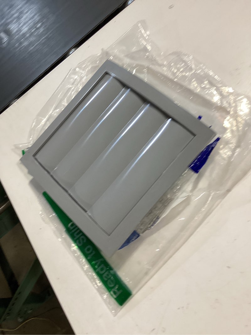 Condition photo showing Good Condition for repa market abs plastic gray 6 inch dryer vent cover outside, 6 inch exhaust vent cover with flaps and insect screen for walls or ducting, outside vent covers for house, kitchen, exterior wall vent 6 inch gray w/flaps