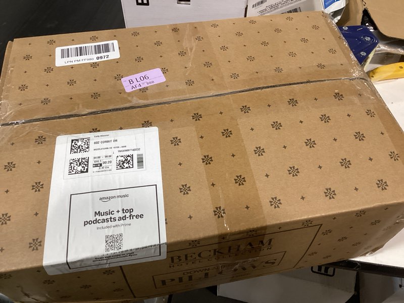 Condition photo showing New/Like New for beckham hotel collection bed pillows standard/queen size set of 2 - original soft down alternative pillow for sleeping - soft support for back, stomach or side sleepers queen / standard white