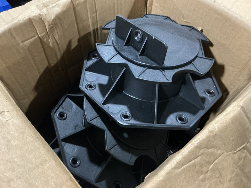 Condition photo showing Good Condition for muzata 5pack raising from 2.4" to 5.5" adjustable deck support pedestal paver flooring joist unilateral keel deck support base m065 2.4"-5.5" 5pack