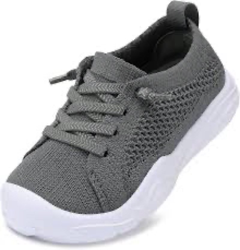 LeIsfIt Toddler Barefoot Shoes Girls Boys Lightweight Sneakers Kids Tennis Shoes Slip on Shoes Dark 