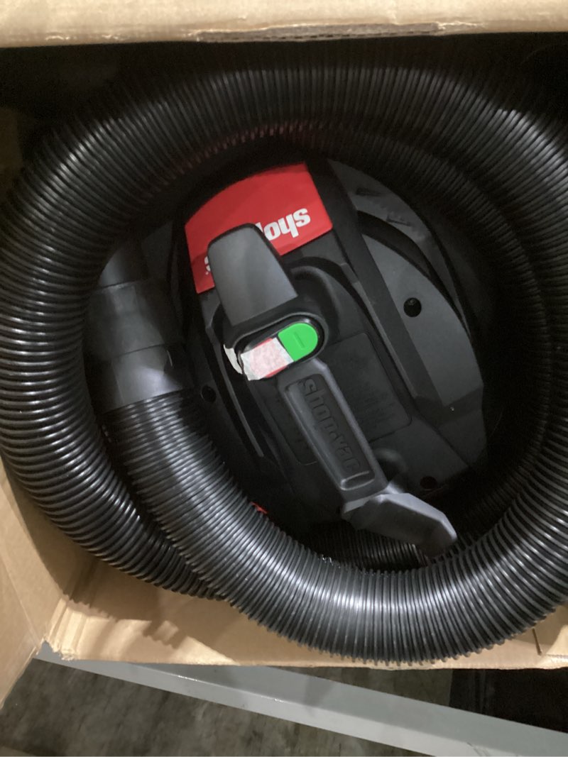 Condition photo showing Good Condition for shop-vac 12-gallon 6 hp corded wet/dry shop vacuum with accessories included