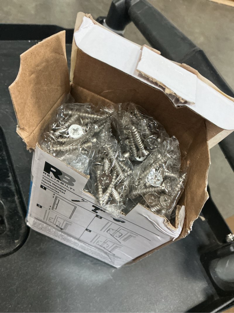 Condition photo showing Good Condition for reliabilt 3-1/2-in h x 5/8-in radius satin nickel mortise interior door hinge (12-pack)