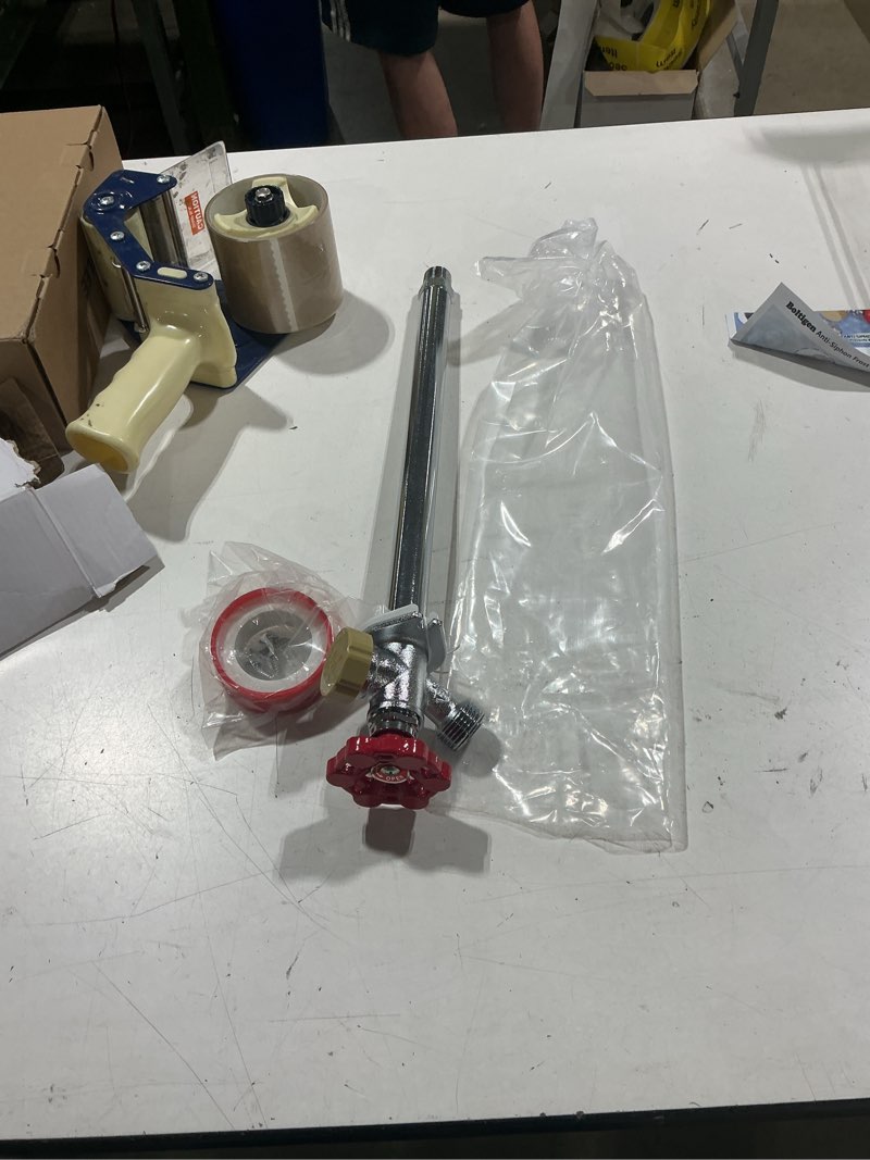 Condition photo showing Good Condition for boltigen 12inch anti-siphon frost free sillcock valve, no lead brass freeze proof outdoor water faucet, 1/2" npt x 3/4'' ght hose bib frost free outside spigot