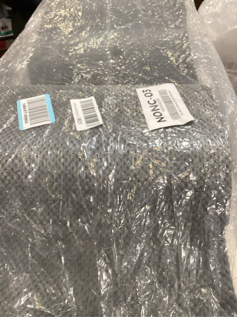 Condition photo showing As Is for Dog Stairs for High Beds with Tunnel, 5-Step Dog Steps for Small Dogs and Cats, Foldable Pet Stairs for High Bed Climbing, Non-Slip Balanced Pet Step Indoor, Dark Grey Fleece 5-Step Dark Grey