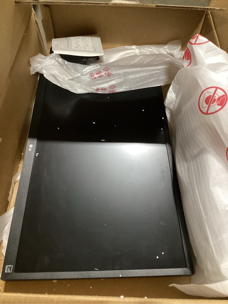 Condition photo showing As Is for LG ?27GS93QE 27-inch Ultragear OLED Gaming Monitor QHD 1440p 240Hz 0.03ms DisplayHDR True Black 400 AMD FreeSync Premium Pro NVIDIA G-Sync HDMI 2.1 DisplayPort Tilt/Height/Pivot Stand Black 27 27GS93QE-B