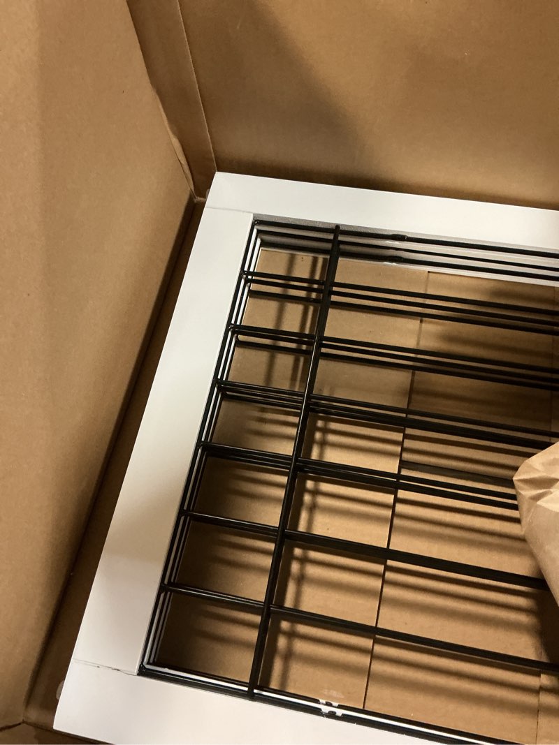 Condition photo showing Good Condition for PAWLAND Free Standing Dog Gates for The House Stairs Doorways Indoor Foldable Wooden Small White Puppy Pet Gate Step Over Fence 60" W 24" H 3 Panels White ?3 Panels?60"W x 24"H
