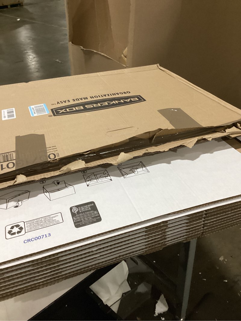 Condition photo showing Good Condition for bankers box 12 pack standard duty file storage boxes, standard assembly, removable lid, letter/legal (0071301)