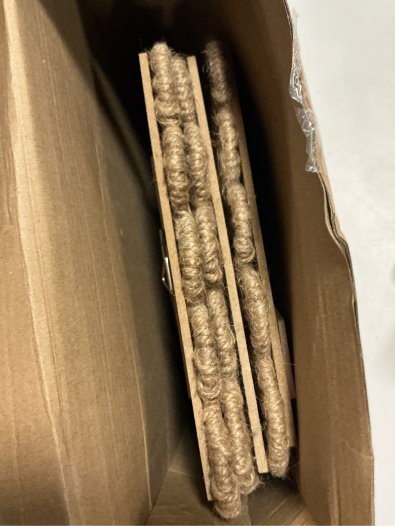 Condition photo showing Good Condition for aceorbit 3 pcs rattan picture frame 5x7 boho scalloped natural coastal handmade wicker photo frames with woven rope border glass front rustic farmhouse tabletop wall decor wedding housewarming gift
