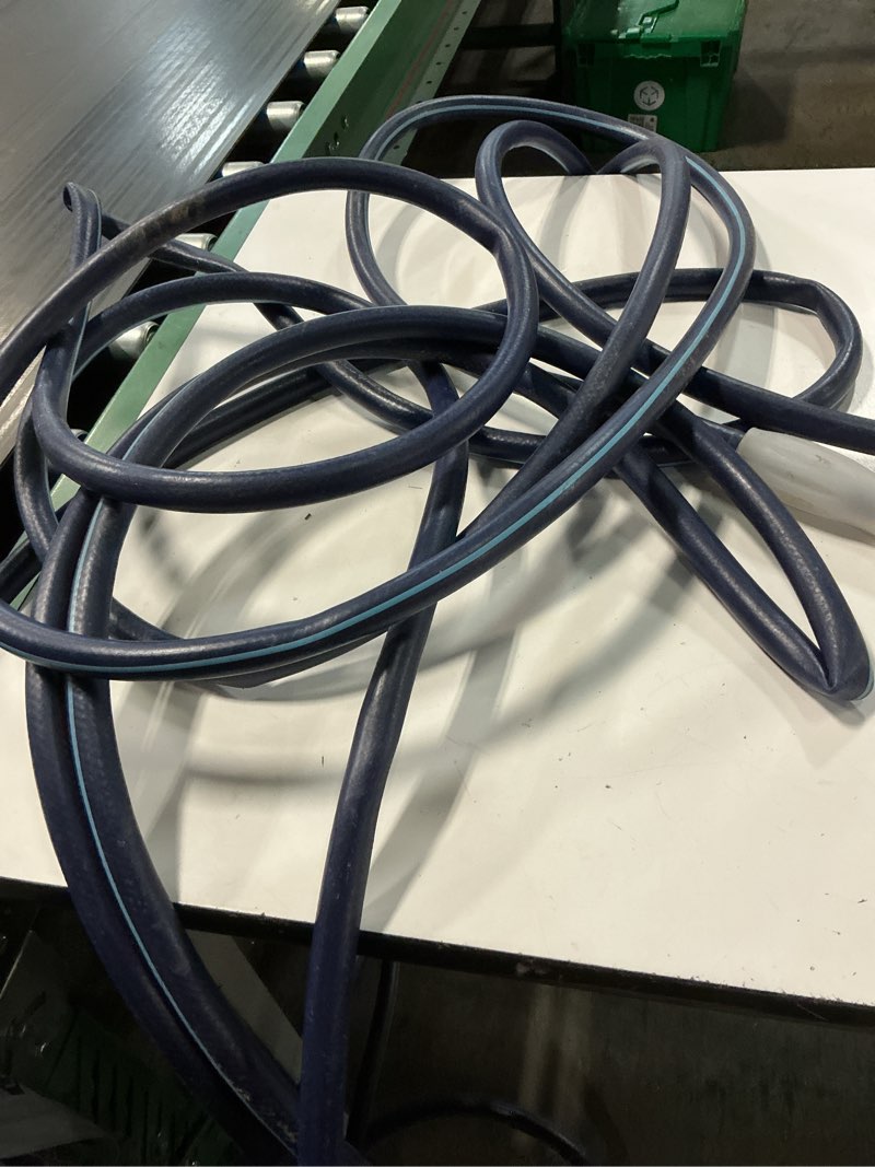 Condition photo showing As Is for project source 5/8-in x 50-ft medium -duty vinyl blue hose