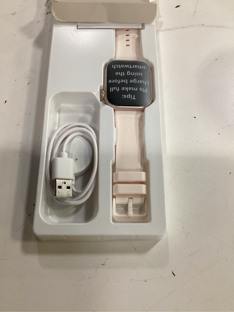 Condition photo showing Good Condition for smart watch, fitness watch for women men with 24/7 heart rate/blood pressure monitor,pedometer, sleep tracker, 120+ sport modes, ip68 waterproof activity&fitness tracker compatible with android iphone rose gold & light blush