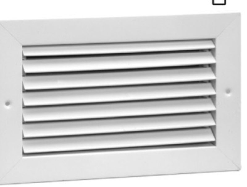 20" x 12" fixed bar return grille - all steel structure - elegant look & sturdy finish [outer dimens