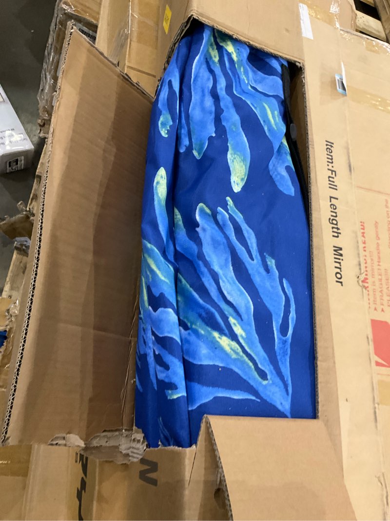 Condition photo showing As Is for AMMSUN Beach Cabana, 6.2'×6.2' Beach Canopy, Easy Set up and Take Down, Cabana Tent with Sand Pockets, Instant Sun Shade with Side Wall, Coral Tropical