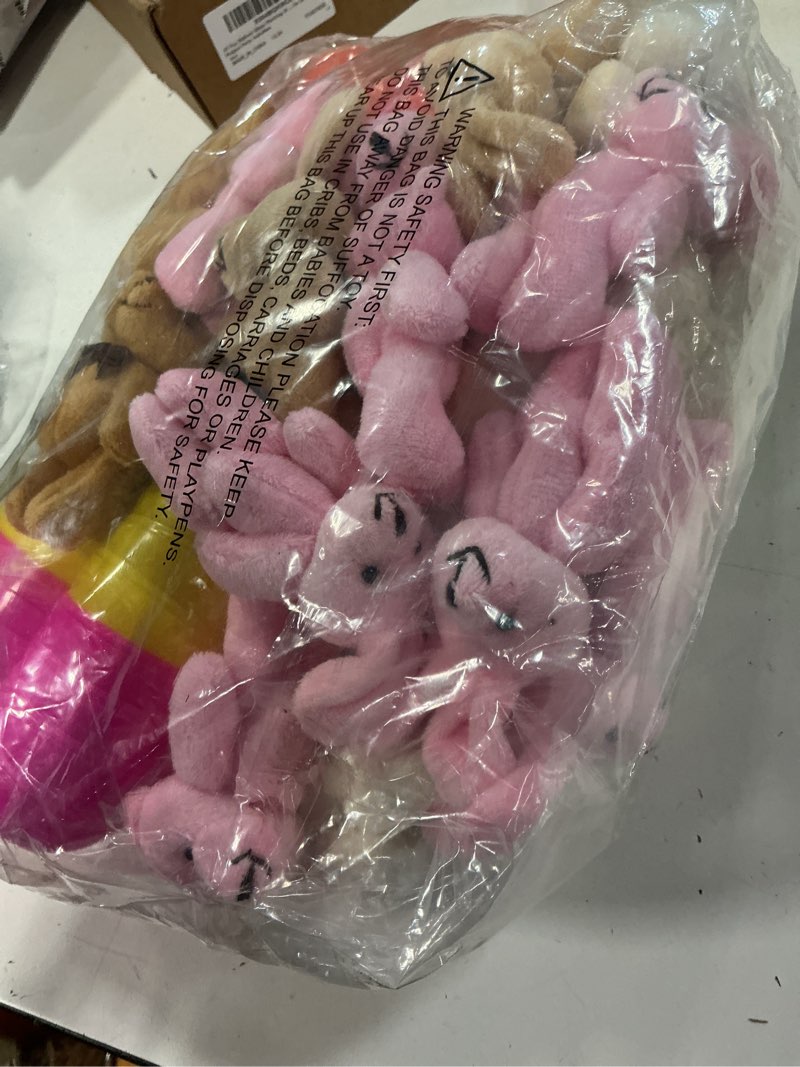 Condition photo showing Good Condition for newbea 24 pack prefilled easter eggs with stuffed animals,3.15" plastic easter eggs filled with bunny toys,perfect for party basket stuffers fillers