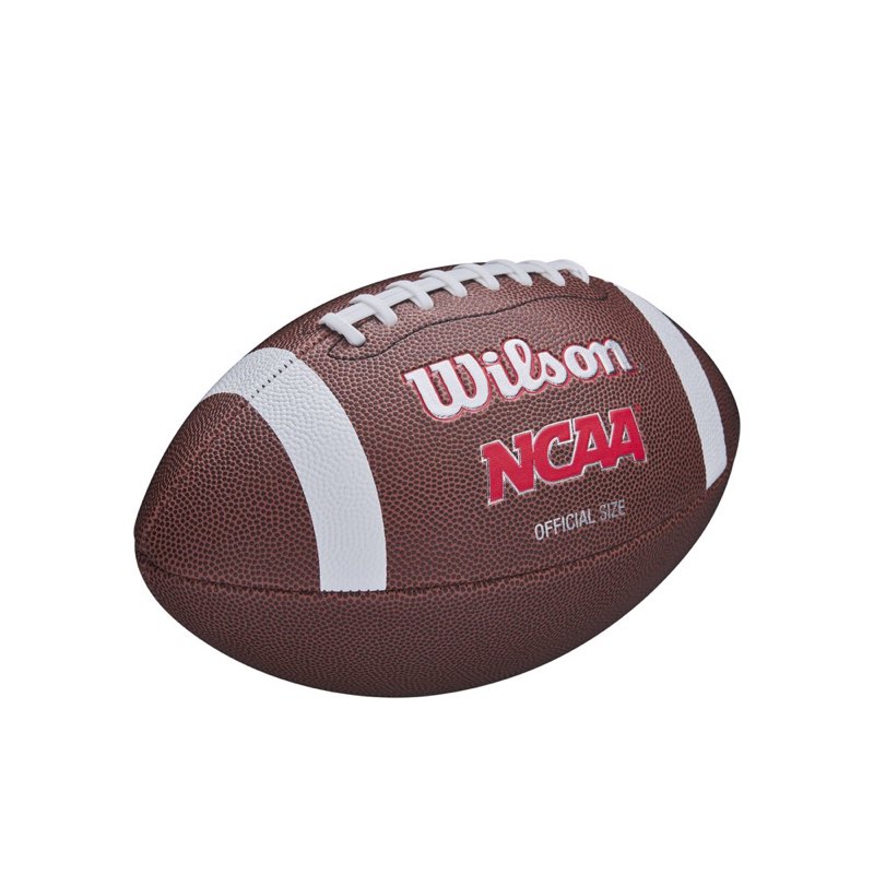 wilson ncaa rubber bladder red zone composite football (ages 14 and up)