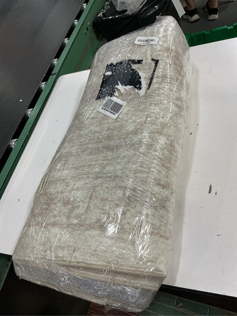 Condition photo showing As Is for beige rug, size unknown 