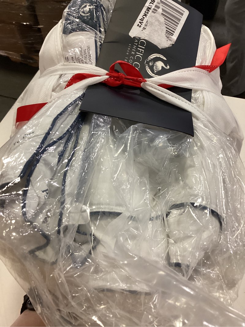 Condition photo showing Good Condition for Pacific Coast Goose Feather Down Fiber Comforters King Size, Extra Fluffy White Duvet Insert, Ultra-Soft, Breathable, All Season Hotel Luxury Bedding Comforters, 8 Corner & Center Loops (106"x90")