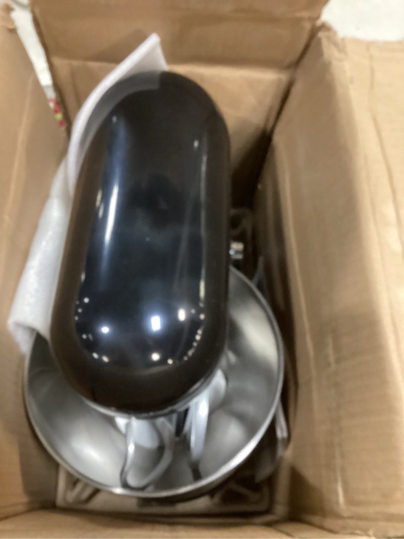 Condition photo showing As Is for Stand Mixer, 6.5QT 10-Speed Tilt-Head Electric Stand Mixer, 3-In-1 Kitchen Mixer with Bowl, Dough Hook, Whisk and Beater, Food Mixer for Baking, Cake and Most Home Cooks, Black