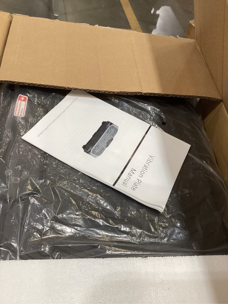 Condition photo showing Good Condition for Vibration Plate Exercise Machine 450 Lbs Capacity,Vibrating Plate for Lymphatic Drainage,Power Shake Plate 199 Speeds for Weight Loss,Full Body Vibration Platform Machines for Women Men