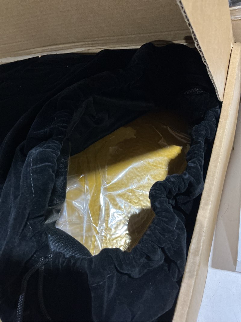 Condition photo showing Good Condition for 28 Inch Christmas Tree Collar Metal Christmas Tree Skirt for Real Trees or Artificial Trees Holiday Decoration, Gold