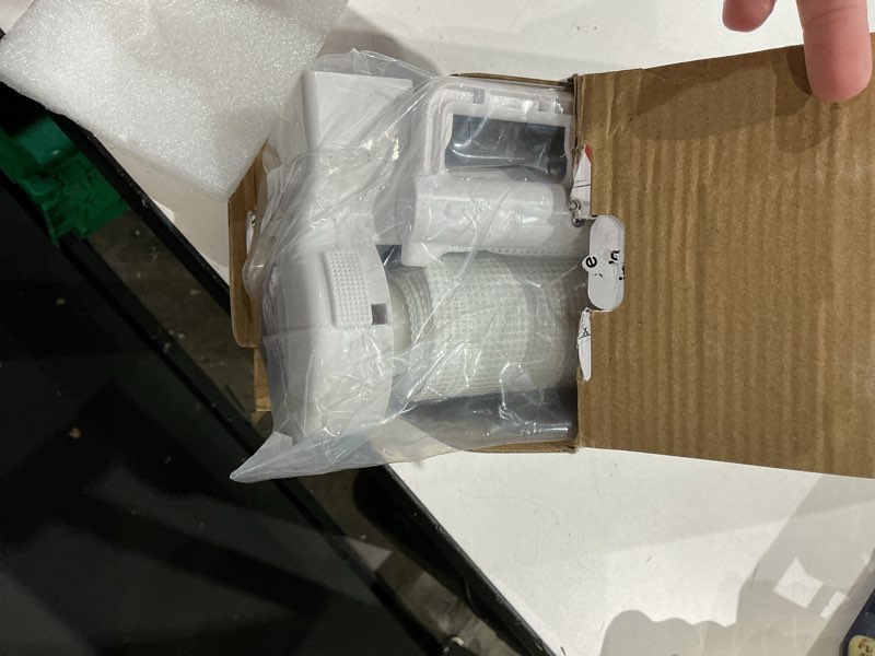 Condition photo showing Good Condition for 24 inches tall retractable dog gate for the house, short baby gates to step over, extends up to 55" wide, reinforced mesh puppy gate for doorways, step over pet gate for stairs, indoor/outdoor (white) white reinforced 24" tall x 55" wide