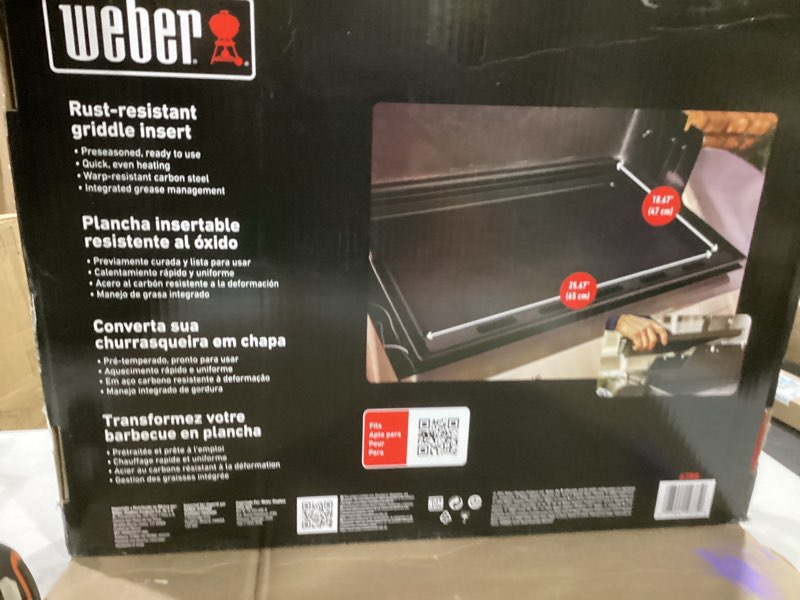 Condition photo showing New/Like New for Weber Rust-Resistant Griddle Insert, Genesis 300 Series