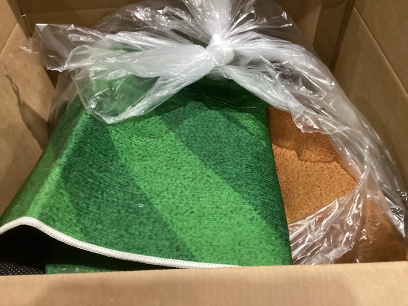 Condition photo showing Good Condition for Baseball Rug for Boys Bedoom: 5x7 Non-Slip Sport Area Carpet for Kids Room or Living Room Decor Baseball Green 5' x 7' (Rectangular)