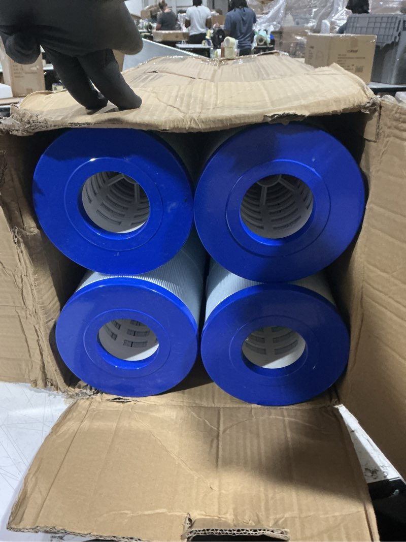 Condition photo showing Good Condition for pool filter replacement for opt-420-4pk, plesl105, j-cq420, 4x105 sq. ft swimming pool filter cartridge,4 pack