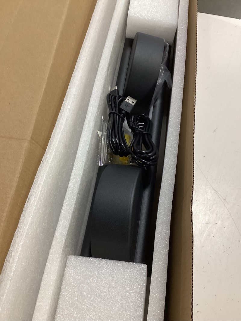 Condition photo showing Good Condition for black battery operated wall sconces 2 packs with remote control, dimmable rechargeable wall sconces, 360°rotate, led wireless stepless dimming wall lights for living room, hallway, bedroom 23.6 inch 23.6inch