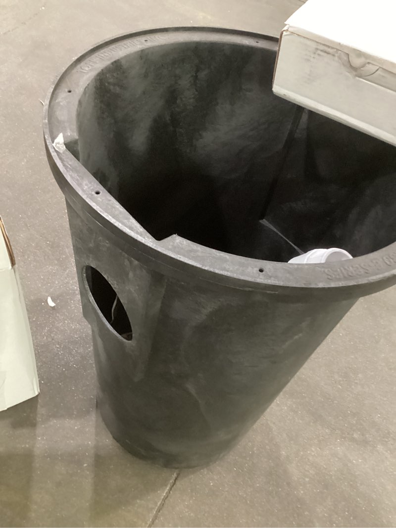 Condition photo showing As Is for Incomplete *Superior Pump 93020 1/2 HP 2\" Cast Iron Sewage Pump System with Vertical Float Switch , Black