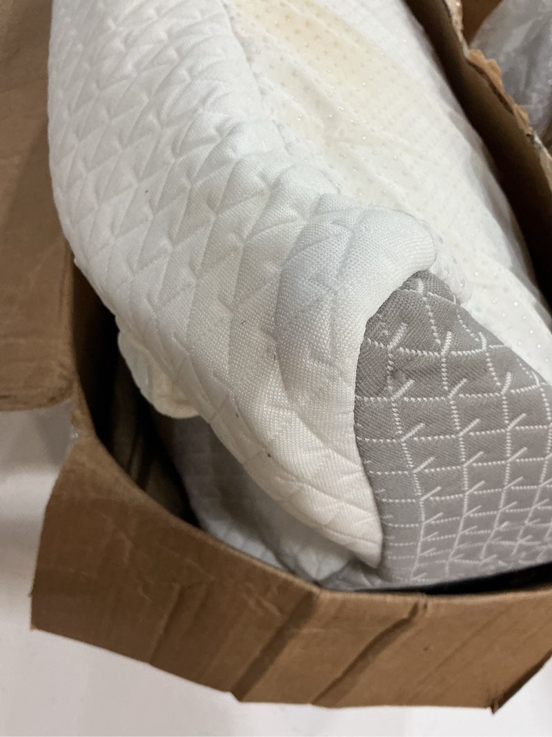 Condition photo showing As Is for bed wedge pillow for sleep apnea, acid reflux, and back pain relief, with chic jacquard cover - headboard gerd pillow wedges for sleeping (standard width 7.5\" height)