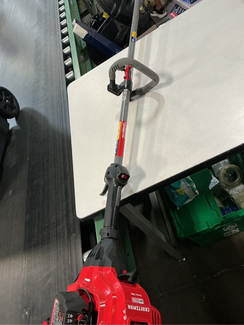 Condition photo showing As Is for 17-in 25cc 2-cycle weedwacker gas string trimmer