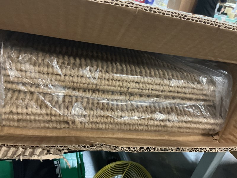 Condition photo showing New/Like New for foldable storage baskets with handles paper rope storage baskets rectangle collapsible hand woven storage cubes bins for organizing shelves living room bedroom pantry (4, 13'' x 13'' x 13'') 13'' x 13'' x 13'', set of 4 natural