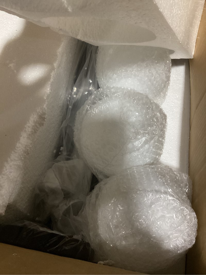 Condition photo showing Good Condition for oflnll 6-light glass sputnik chandeliers black sputnik ceiling light fixture with milk white glass g