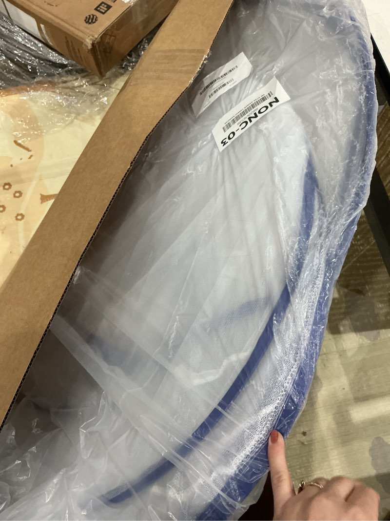 Condition photo showing Good Condition for portable pop-up brown mosquito net tent for bed, l79 x w71 x h59 inch large folding mosquito netting with net bottom, 2 entries, suit for twin to king size bed