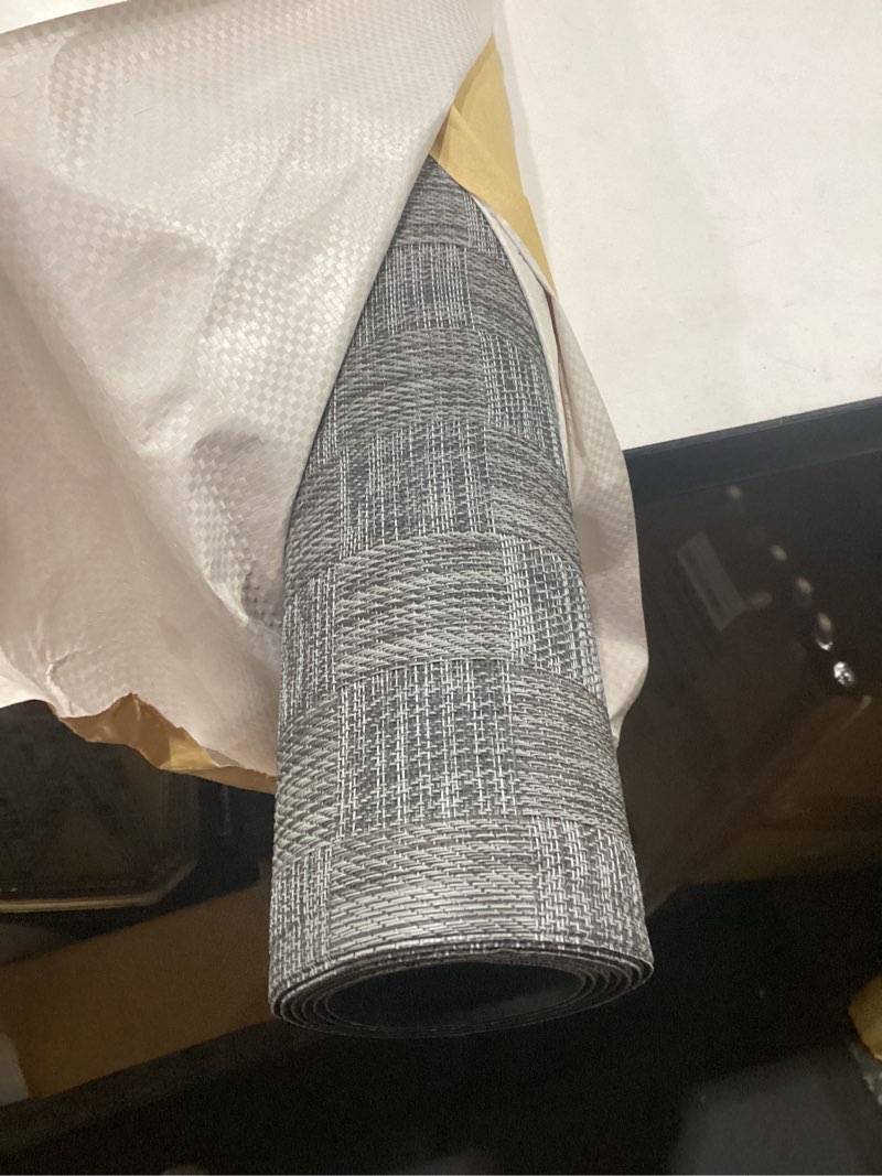 Condition photo showing New/Like New for yecaye office chair mat for hardwood floor,45" x 53" under computer desk floor protects for rolling chair,non slip pvc woven gaming chair mat,not for carpet (lightgrey, 45" x 53") lightgrey 45" x 53"