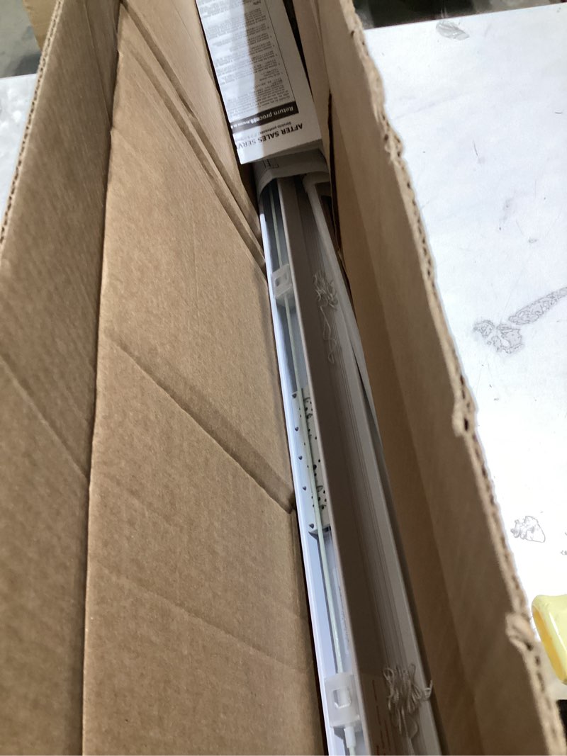 Condition photo showing Good Condition for lazblinds no tools no drill 1" vinyl mini blinds, cordless blinds for windows, light filtering horizontal window blinds & shades, 35" w x 36" h, white cordless-white 35" w x 36" h
