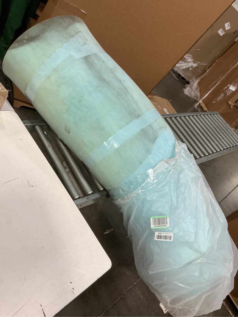 Condition photo showing As Is for Sure2Sleep Gel Swirl Memory Foam Mattress Topper - 3 Inch, Pressure Relieving, Cooling Comfort - Made in The USA & CertiPUR-US Certified - Softens Firm Beds and Extends Mattress Life - Full Size Full 3 INCH