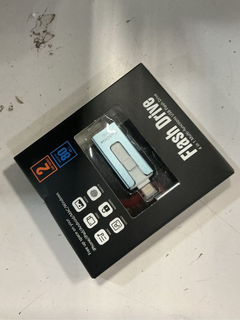 Condition photo showing Good Condition for 256gb usb flash drive for phone and pad, photo stick high speed external usb thumb drives photo storage memory stick for save more photos and videos (blue, 256gb) 256gb blue