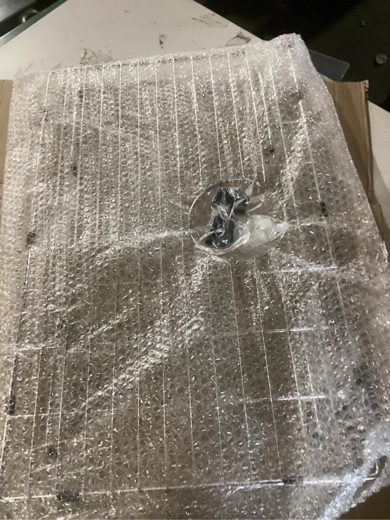 Condition photo showing New/Like New for kitchen sink grid and sink protectors, stainless steel sink grids for bottom of kitchen sinks, 26" x 14" with rear drain for single bowl sinks 26" x 14 1/16"