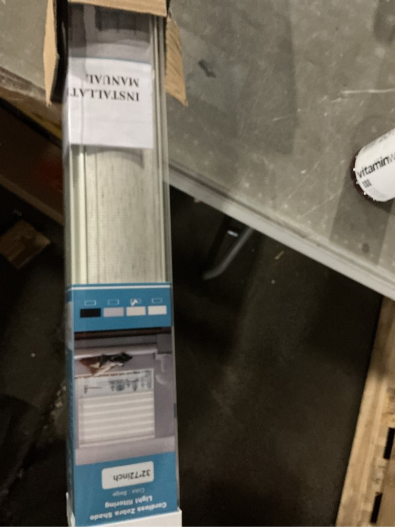 Condition photo showing Good Condition for (Similar to) LazBlinds Cordless Cellular Shades, No Tools No Drill Light Filtering Honeycomb Shades Pleated Blinds for Windows, 34'' W x 48'' H, White Light Filtering-white 34'' W x 48'' H