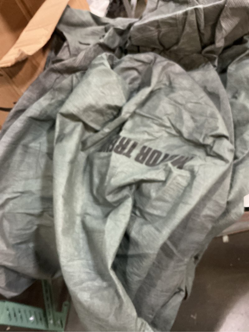 Condition photo showing As Is for motor trend 4-layer 4-season auto (waterproof outdoor uv protection for heavy duty use full car cover for vans, suvs, crossovers up to 210")