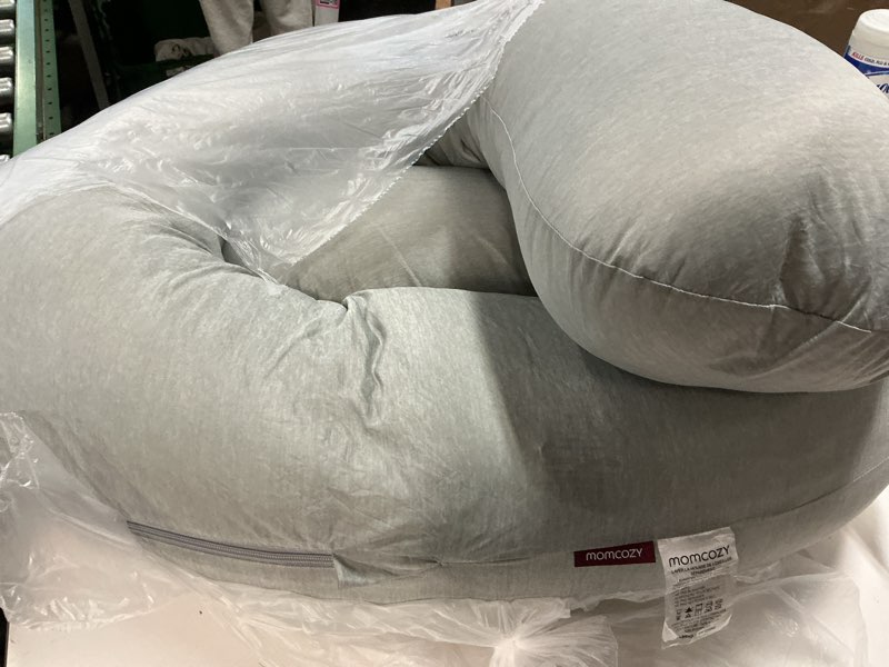 Condition photo showing Good Condition for momcozy pregnancy pillows with cooling cover, u-shaped full body maternity pillow for side sleepers 57 inch - support for back, hip, belly, legs for pregnant women grey- cooling fabric
